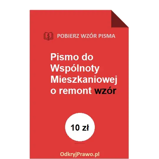 Zdjęcie Jak napisać pismo o remont do spółdzielni? Wzór i porady