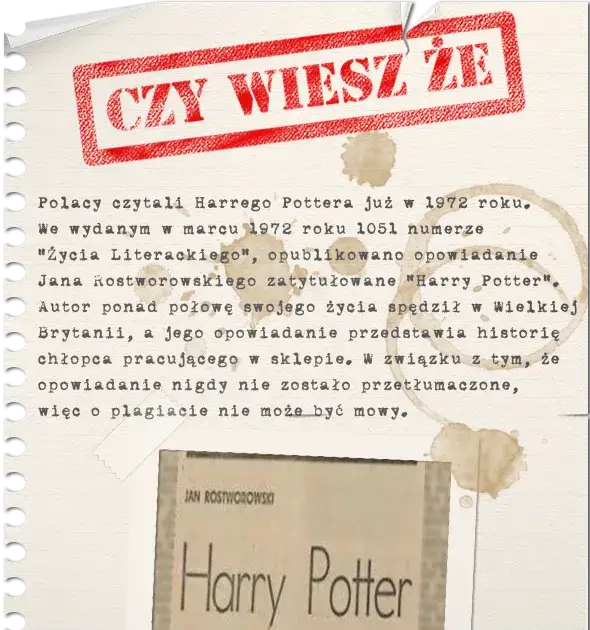 Zdjęcie Czy czytanie Harrego Pottera to grzech? Opinie religijne