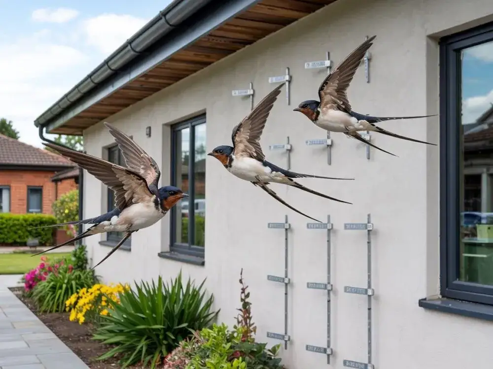 Zdjęcie Skuteczne sposoby na odstraszenie jaskółek z okien i uniknięcie kłopotów