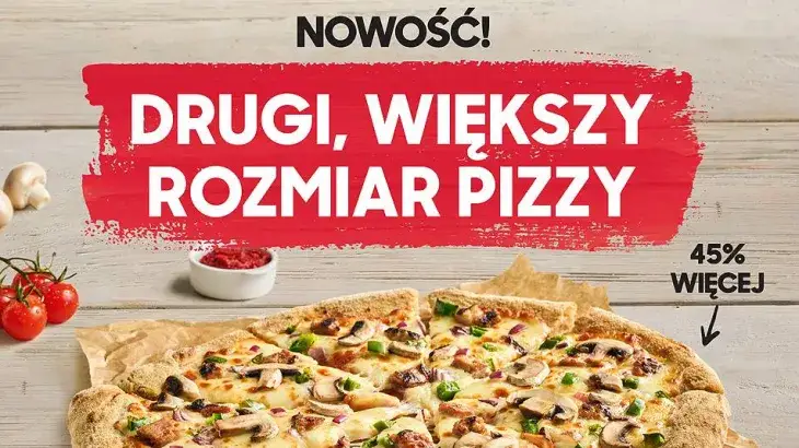 Zdjęcie Ile cm ma duża pizza w Pizza Hut? Zaskakujące rozmiary i różnice