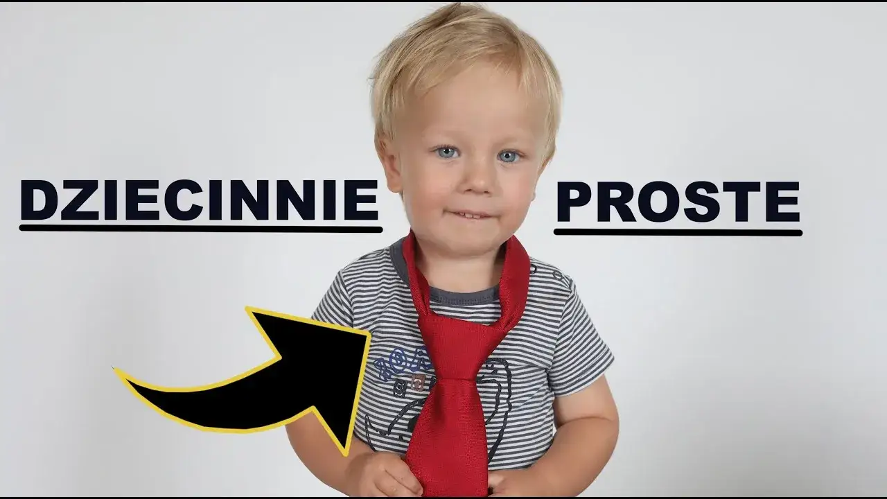 Zdjęcie Najłatwiejszy sposób jak zawiązać krawat dla dziecka na gumce - 5 minut