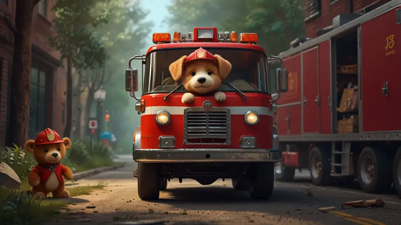 Zdjęcie Czesław Janczarski i jego książka Jak Wojtek został strażakiem