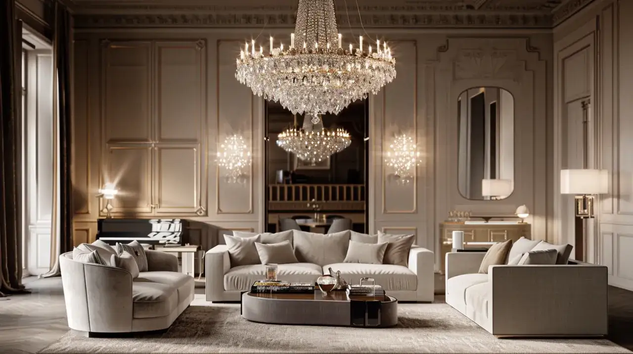 Zdjęcie Klasyczne żyrandole do salonu - eleganckie oświetlenie na każdą okazję i styl