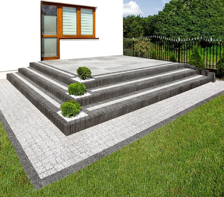 Zdjęcie Jak obłożyć schody betonowe kostką brukową i uniknąć najczęstszych błędów