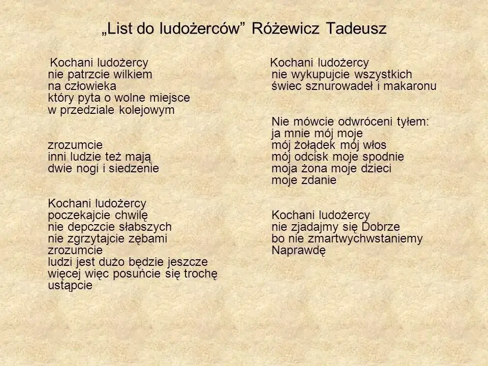 Zdjęcie Analiza wiersza ludożercy: Tematy, styl i krytyka społeczna