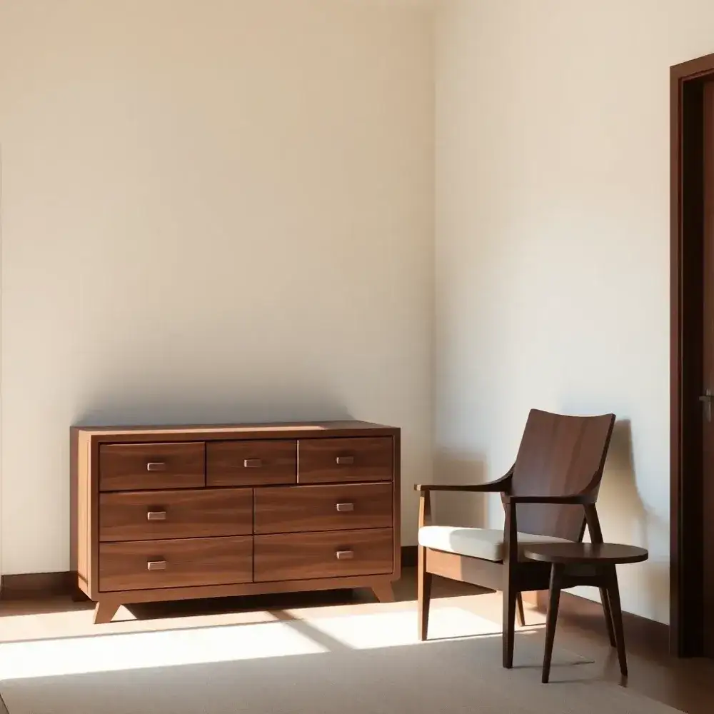 Zdjęcie Jakie kolory ścian najlepiej pasują do mebli ciemny orzech?