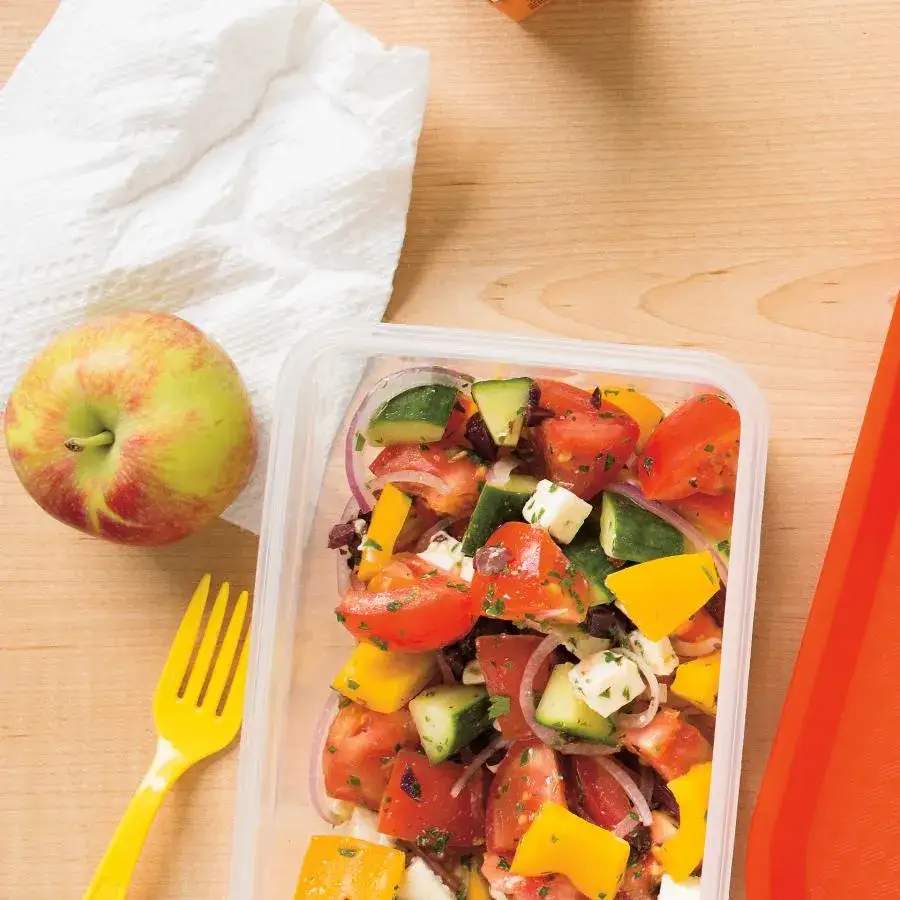 Zdjęcie Ingrédients essentiels pour une salade grecque délicieuse et facile