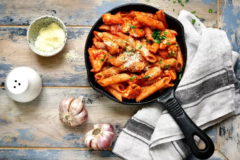 Zdjęcie Pâtes Poulet Tomates : Ma Recette Inratable &amp; Ses Variations