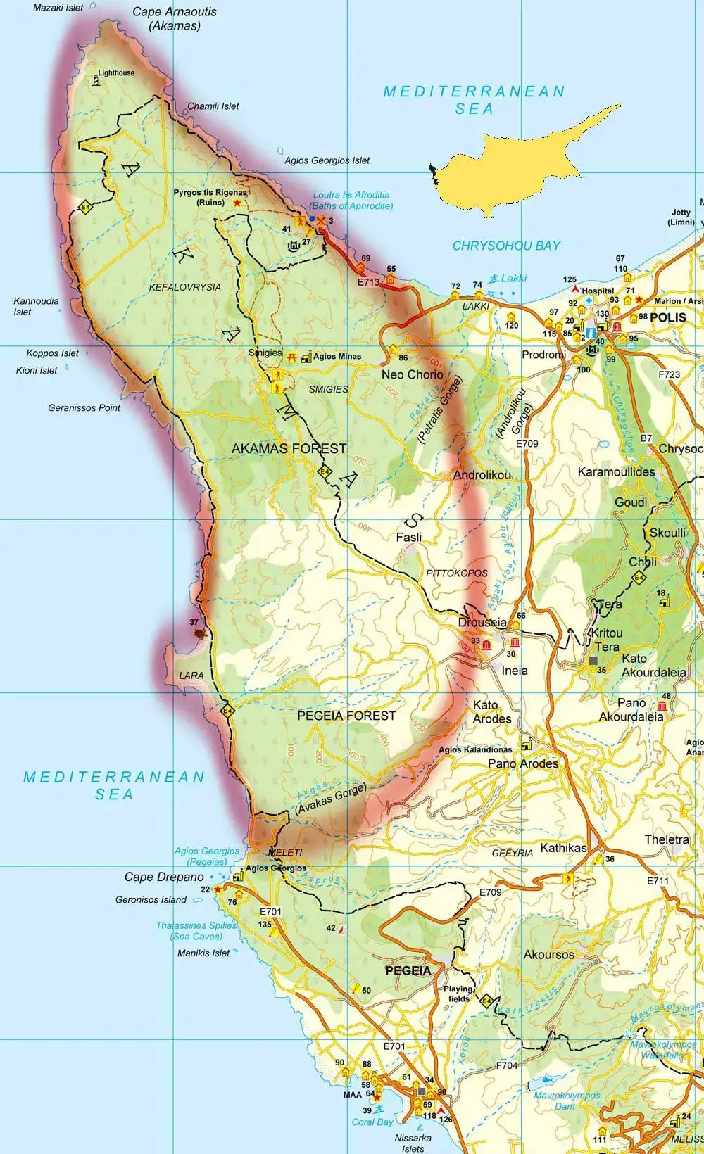 Zdjęcie Jak łatwo dojechać na półwysep Akamas – praktyczne wskazówki i porady