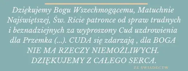 Zdjęcie Czy modlitwa do św. Rity działa? Cuda i świadectwa w trudnych chwilach