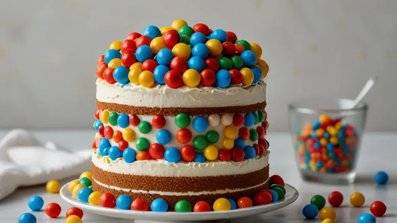 Zdjęcie Tort z mms: Kolorowe słodkości, które zachwycą każdego