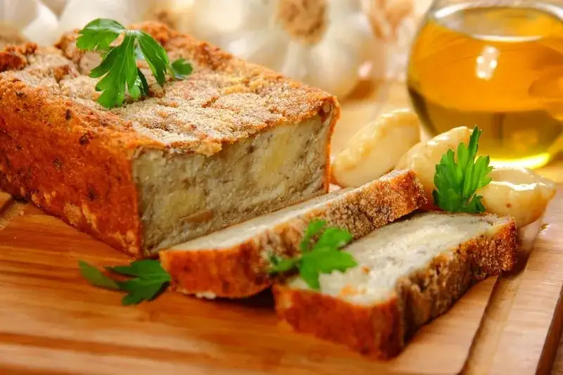 Zdjęcie Wegetariański obiad: babka ziemniaczana bez mięsa - przepis