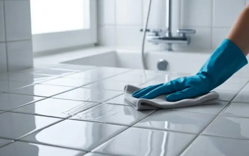 Zdjęcie Czym myć kafelki po fugowaniu, by uniknąć trudnych plam?