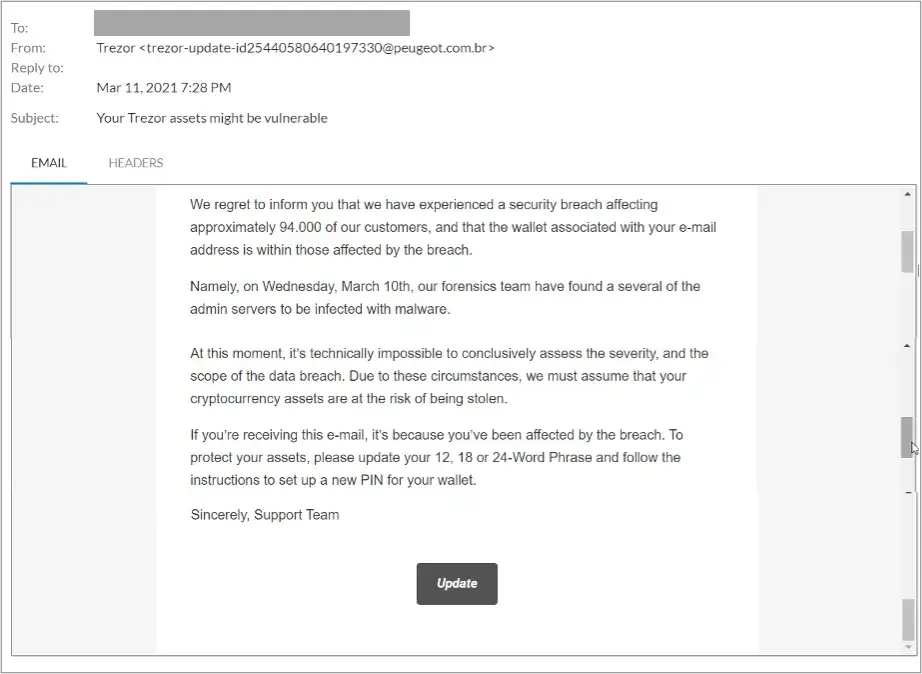 Zdjęcie Mail od hakera bitcoin: jak rozpoznać oszustwo i się chronić