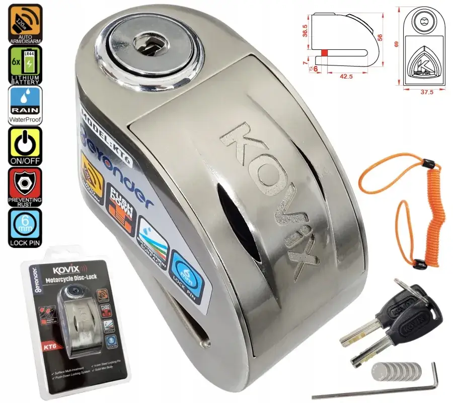 Zdjęcie Jaką blokadę motocyklową z alarmem wybrać, aby zapewnić bezpieczeństwo?