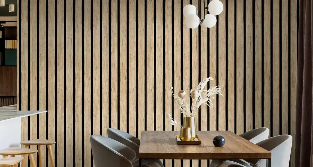 Zdjęcie Tapeta jak lamele - stwórz nowoczesne wnętrze z efektem 3D
