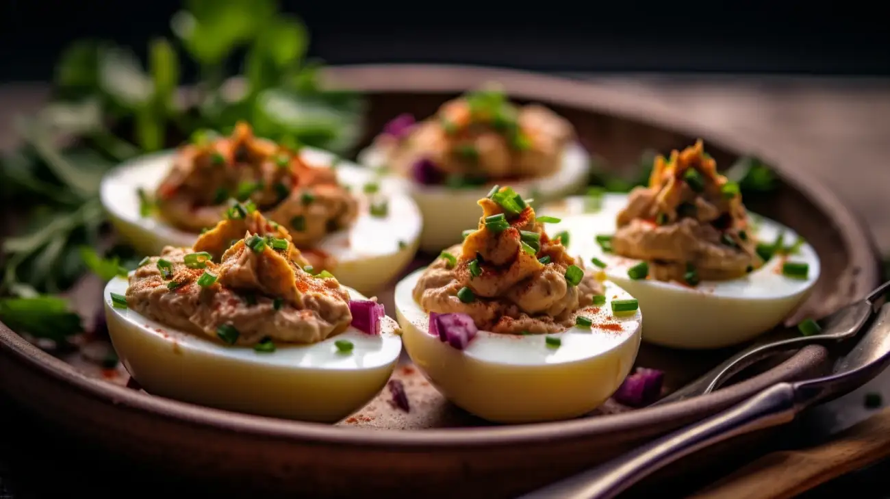 Jajka faszerowane - przepis, nadzienie, faszerowane jajka