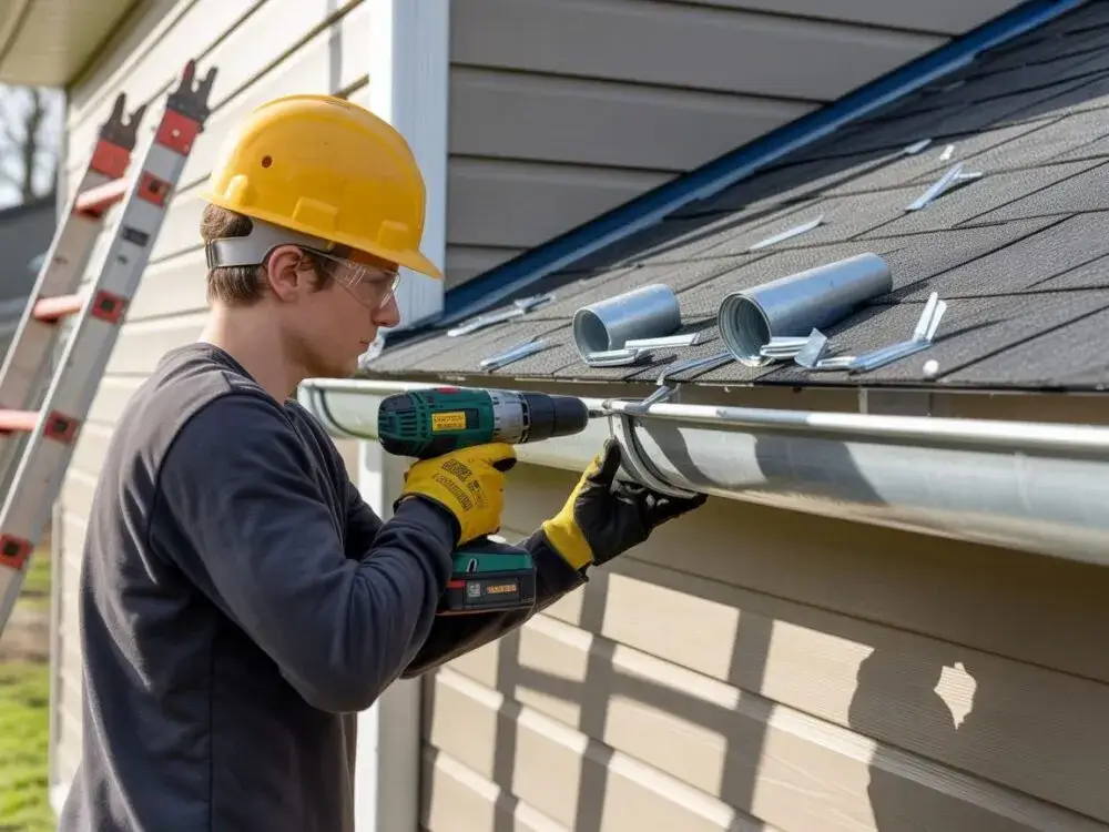 Zdjęcie Jak załatać dziurę w rynnie: 5 skutecznych metod naprawy