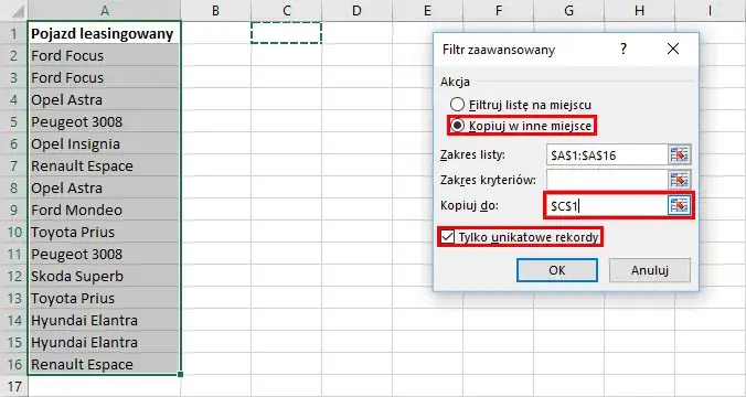 Zdjęcie Skuteczne metody na znalezienie powtarzających się danych w Excelu - 4 sposoby