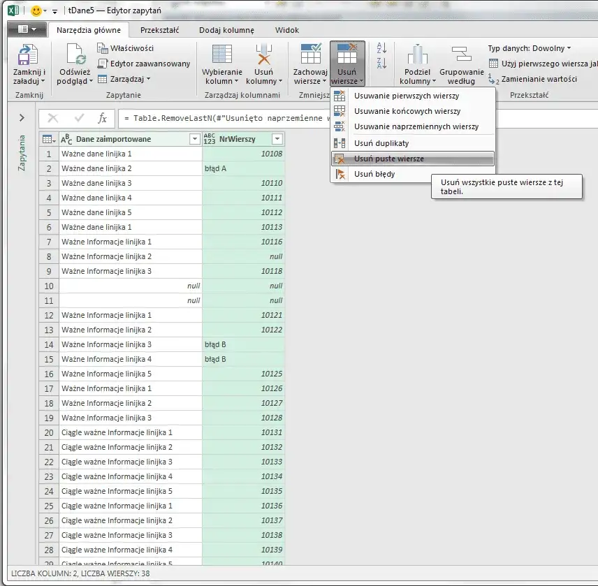 Zdjęcie Excel: Usuwanie Niepotrzebnych Wierszy - 4 Skuteczne Metody