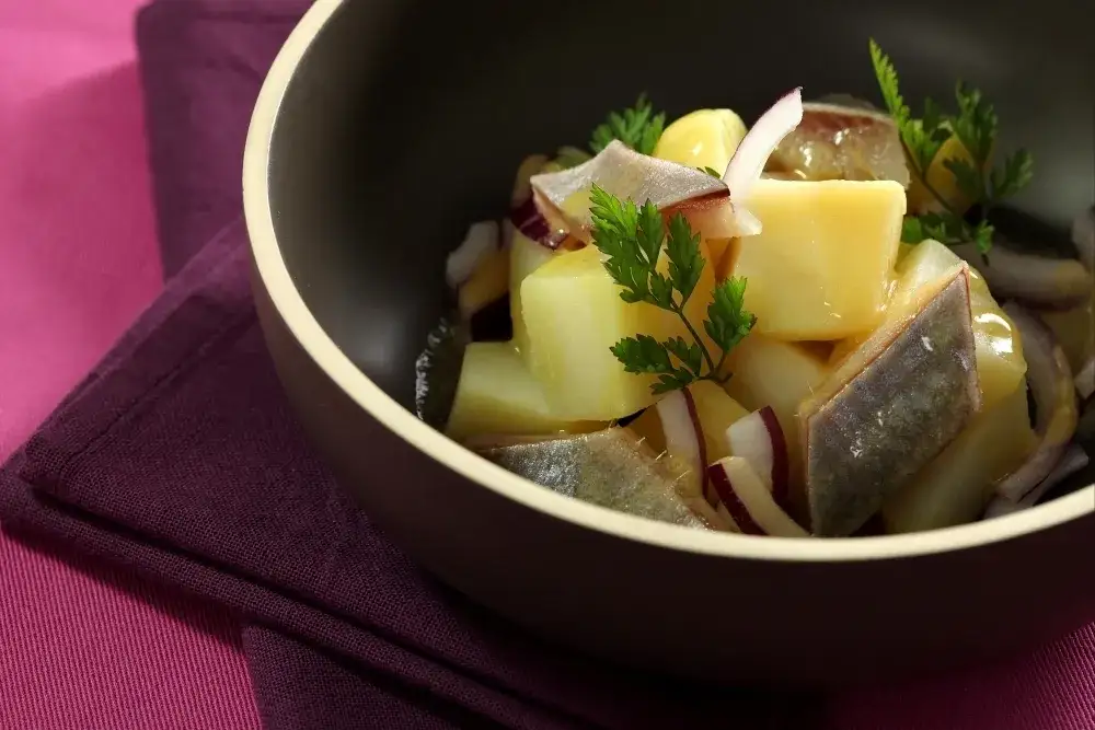 Zdjęcie Recette facile de salade de hareng aux pommes de terre à savourer