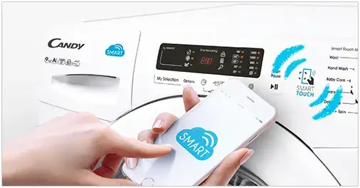 Zdjęcie Problèmes fréquents de l'écran tactile machine à laver Candy Smart Touch