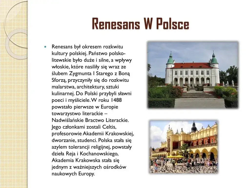 Zdjęcie Początek i koniec renesansu w Polsce: kluczowe daty i wpływ na kulturę