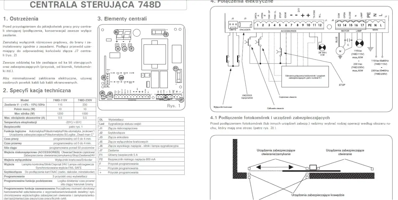 Zdjęcie FAAC 741 Instrukcja: Kompletny Poradnik Montażu i Obsługi Napędu