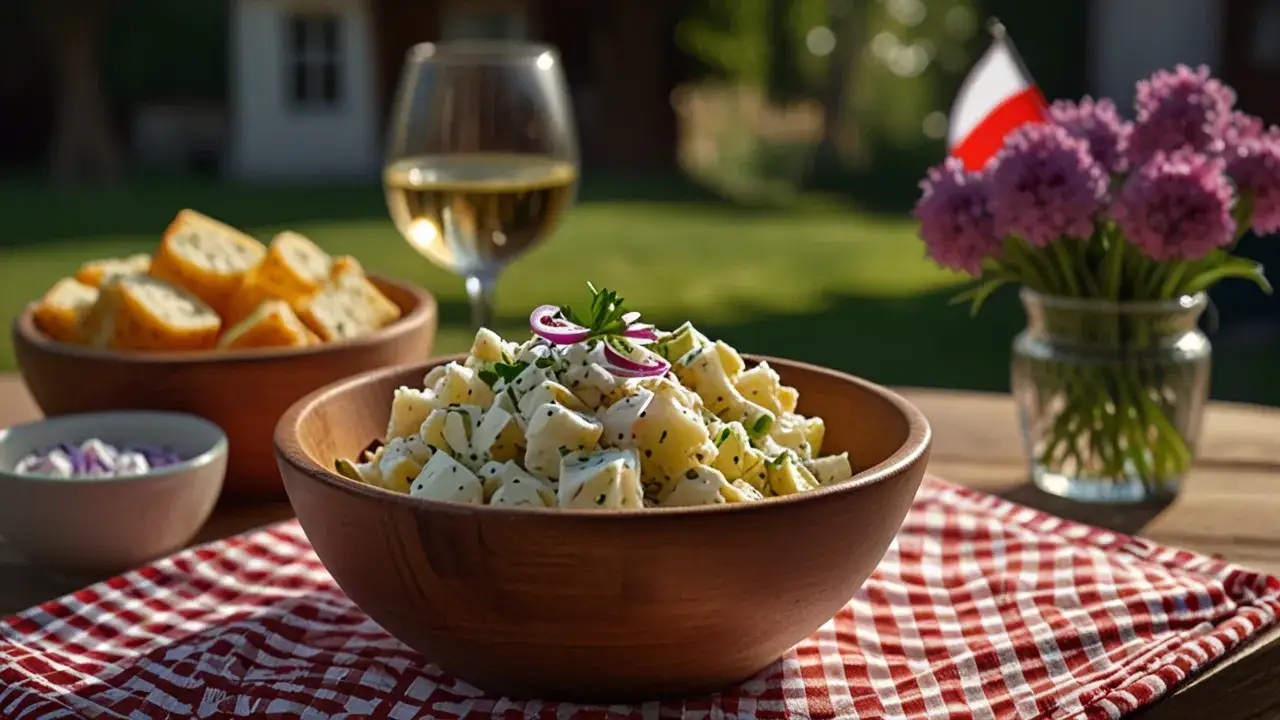 Zdjęcie Sałatka ziemniaczana austriacka: Tradycyjny przepis na pyszne danie
