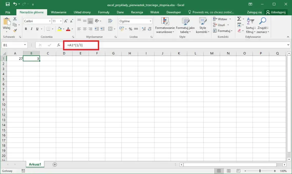 Zdjęcie Jak obliczyć pierwiastek w Excelu i uniknąć najczęstszych błędów