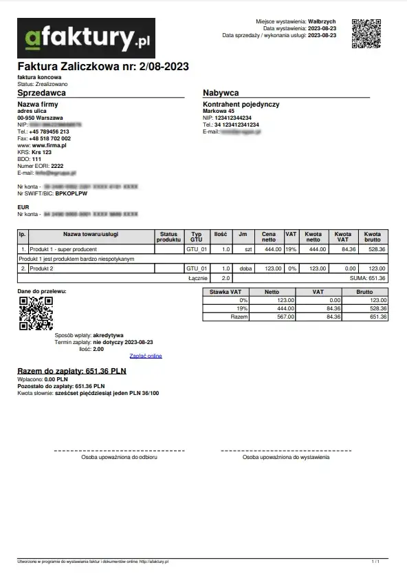 Zdjęcie Co to jest faktura zaliczkowa i jakie ma znaczenie w transakcjach?