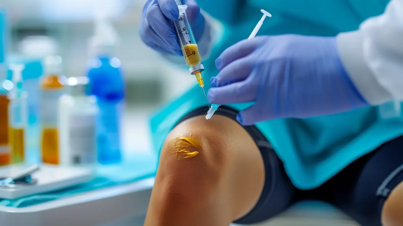 Zdjęcie Zalecenia i skutki uboczne po zastrzykach z osocza w kolano