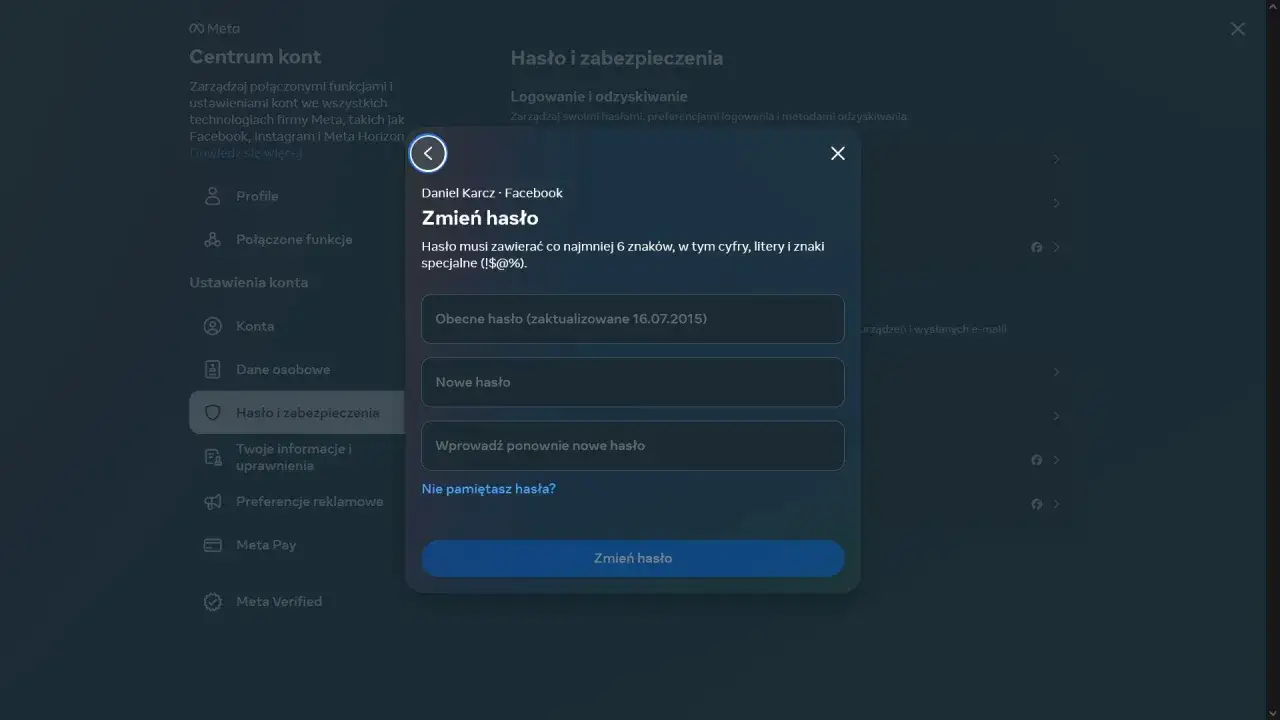 Zdjęcie Jak zmienić hasło na Facebooku i zabezpieczyć swoje konto przed włamaniem