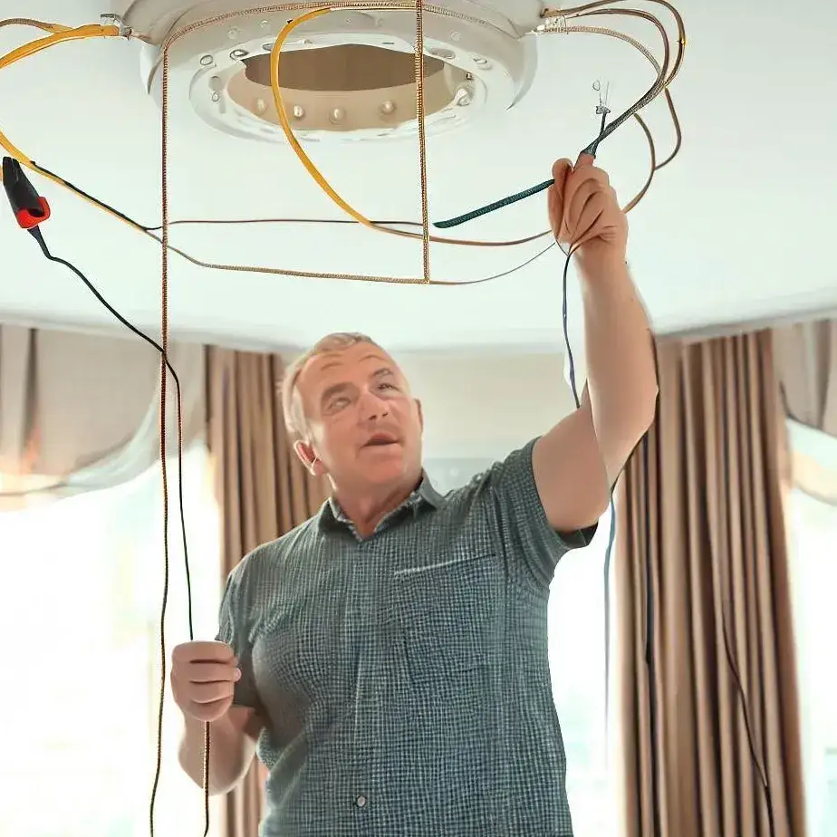 Zdjęcie Jak bezpiecznie podłączyć żyrandol z 3 przewodami do sufitu – krok po kroku
