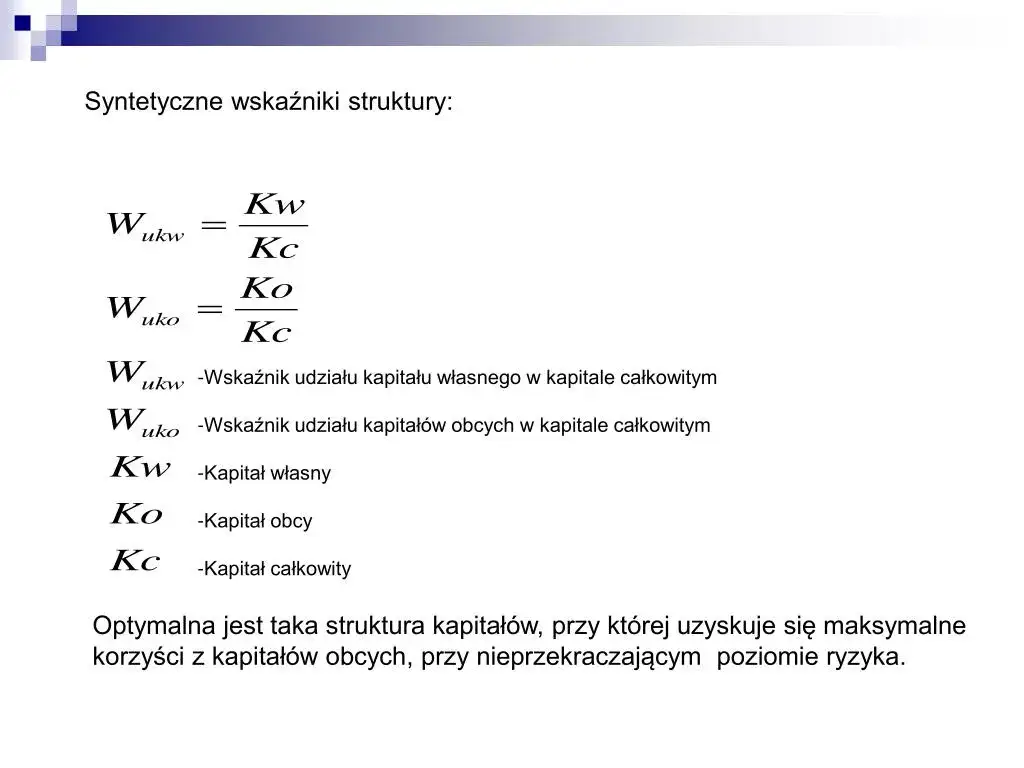 Zdjęcie Wskaźnik udziału kapitału własnego: klucz do stabilności firmy