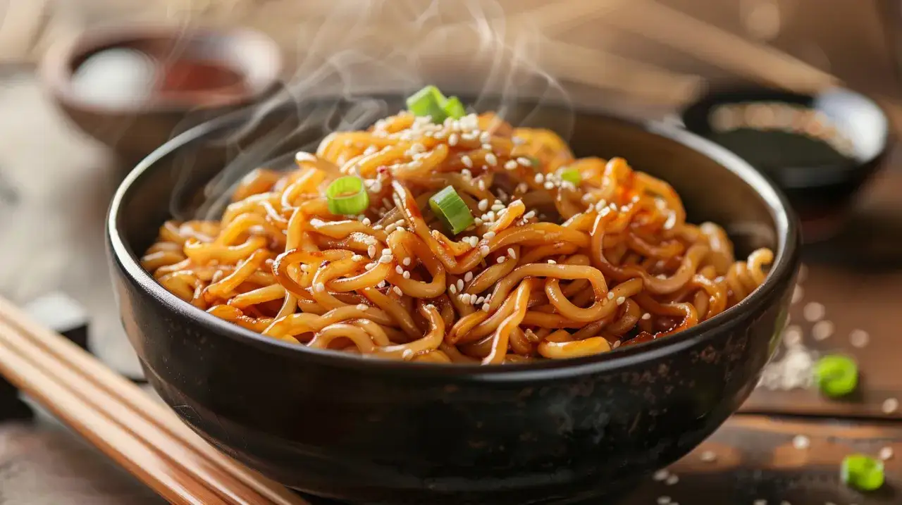 Zdjęcie Makaron w sosie teriyaki: japoński smak na Twoim talerzu w 20 minut