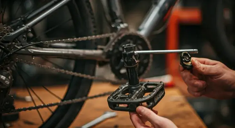 Zdjęcie Jak wymienić pedały w rowerze - proste kroki, aby uniknąć problemów