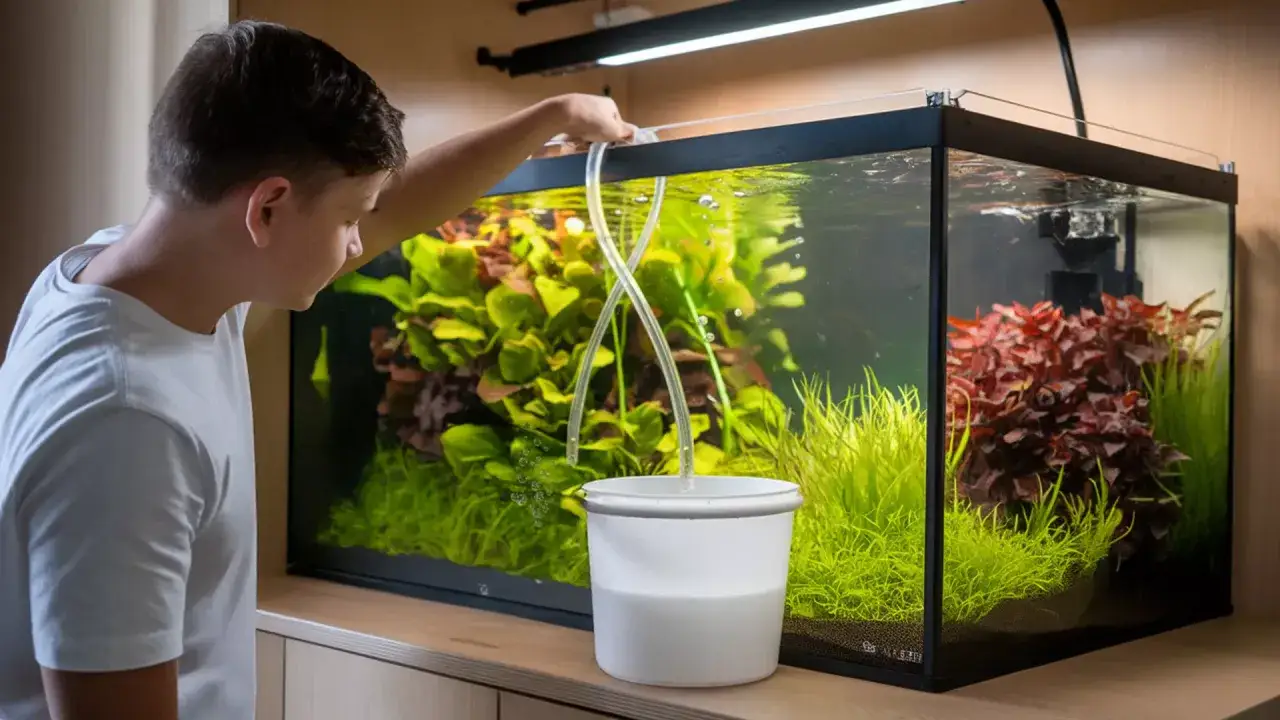 Zdjęcie Jak podmieniać wodę w akwarium: 9 kluczowych wskazówek