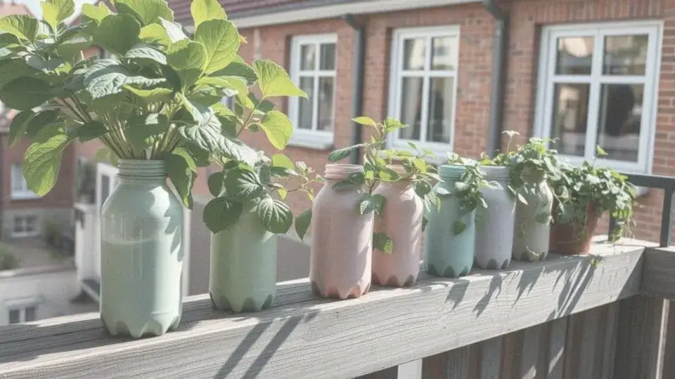 Zdjęcie Kwietnik z butelek PET: Ekologiczny DIY na balkon i do ogrodu