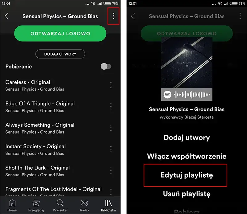 Zdjęcie Jak zmienić kolejność utwor&oacute;w na playliście Spotify? Poradnik krok po kroku