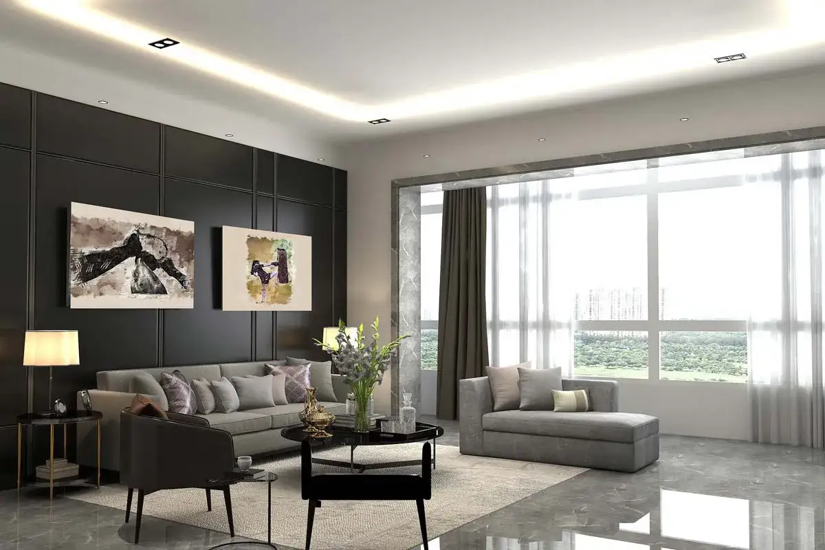 Zdjęcie Wohnzimmer design: kreative Ideen für ein modernes und stilvolles Zuhause