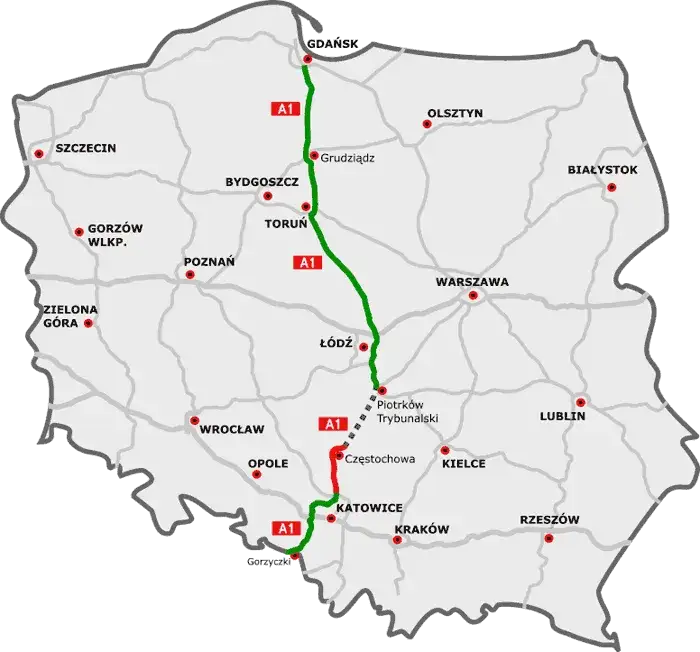Zdjęcie Czy autostrada A1 jest płatna? Sprawdź, gdzie zapłacisz i ile to kosztuje