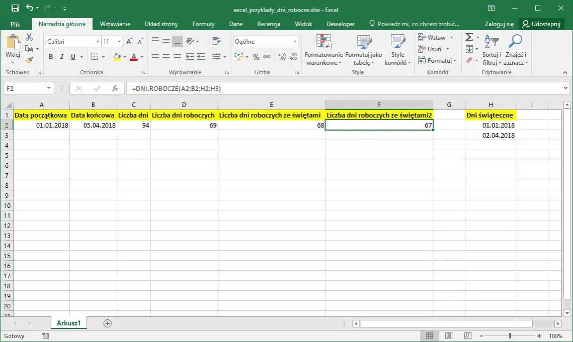 Zdjęcie Jak łatwo obliczyć ile dni od daty do daty w Excel - 3 skuteczne metody