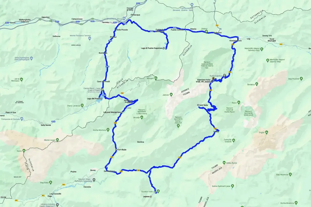 Zdjęcie Trasy rowerowe Słowenia mapa: odkryj najlepsze szlaki i atrakcje