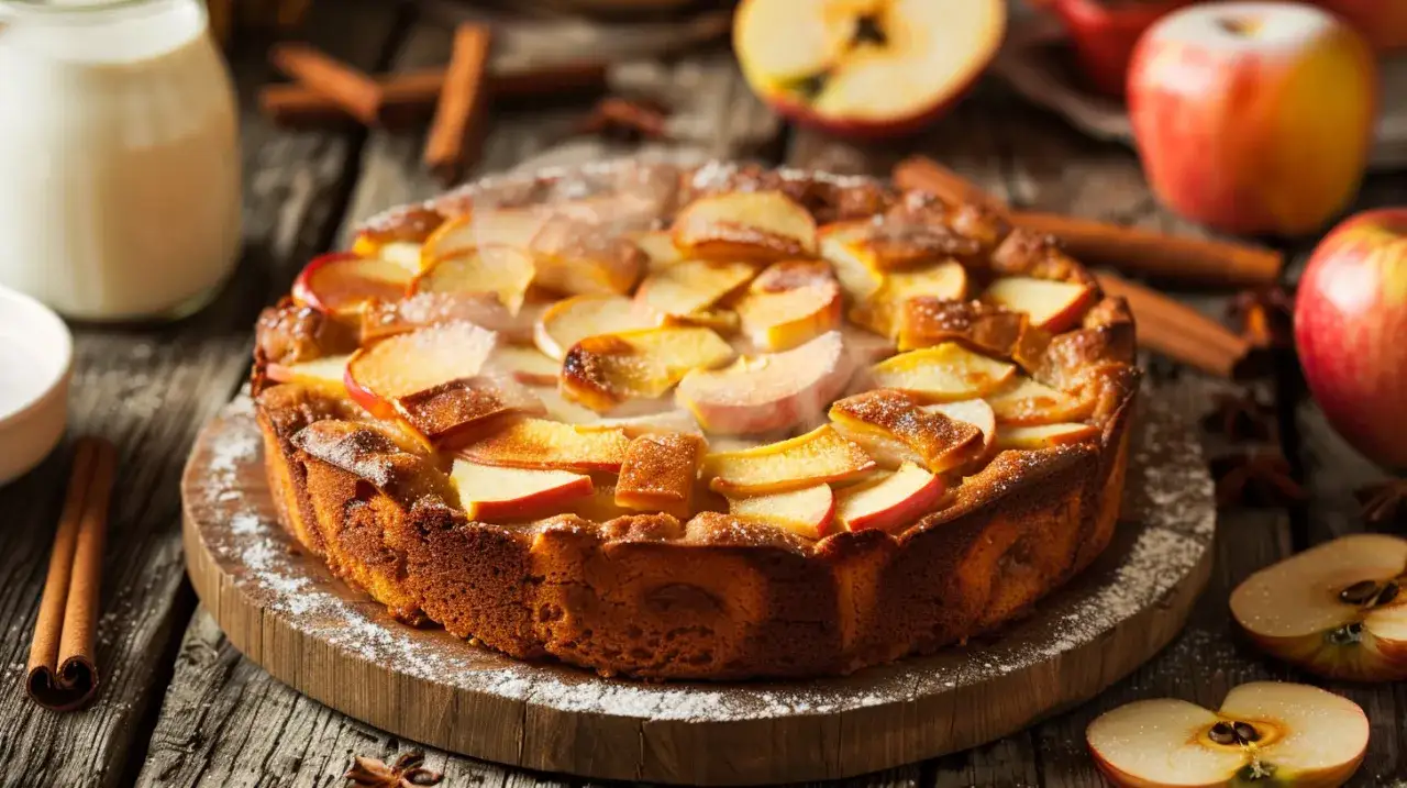 Zdjęcie Ciasto wegańskie z jabłkami: Roślinny przysmak bez wyrzutów. Pycha!