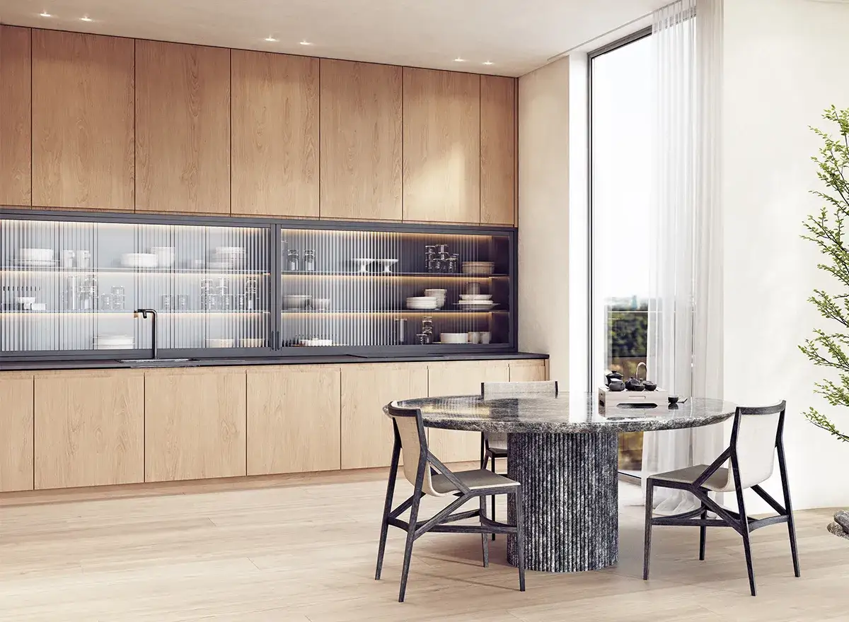 Zdjęcie Jaki kolor ścian do drewnianych mebli w kuchni, by uniknąć błędów?