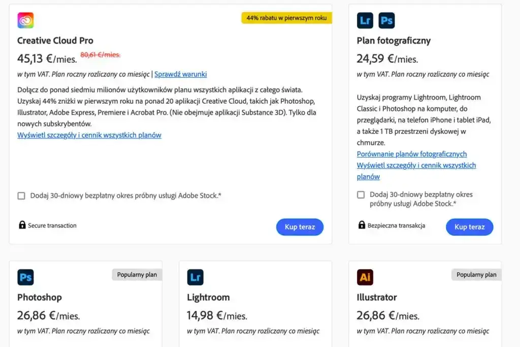 Zdjęcie Czy Photoshop jest płatny? Koszty, plany i darmowe alternatywy