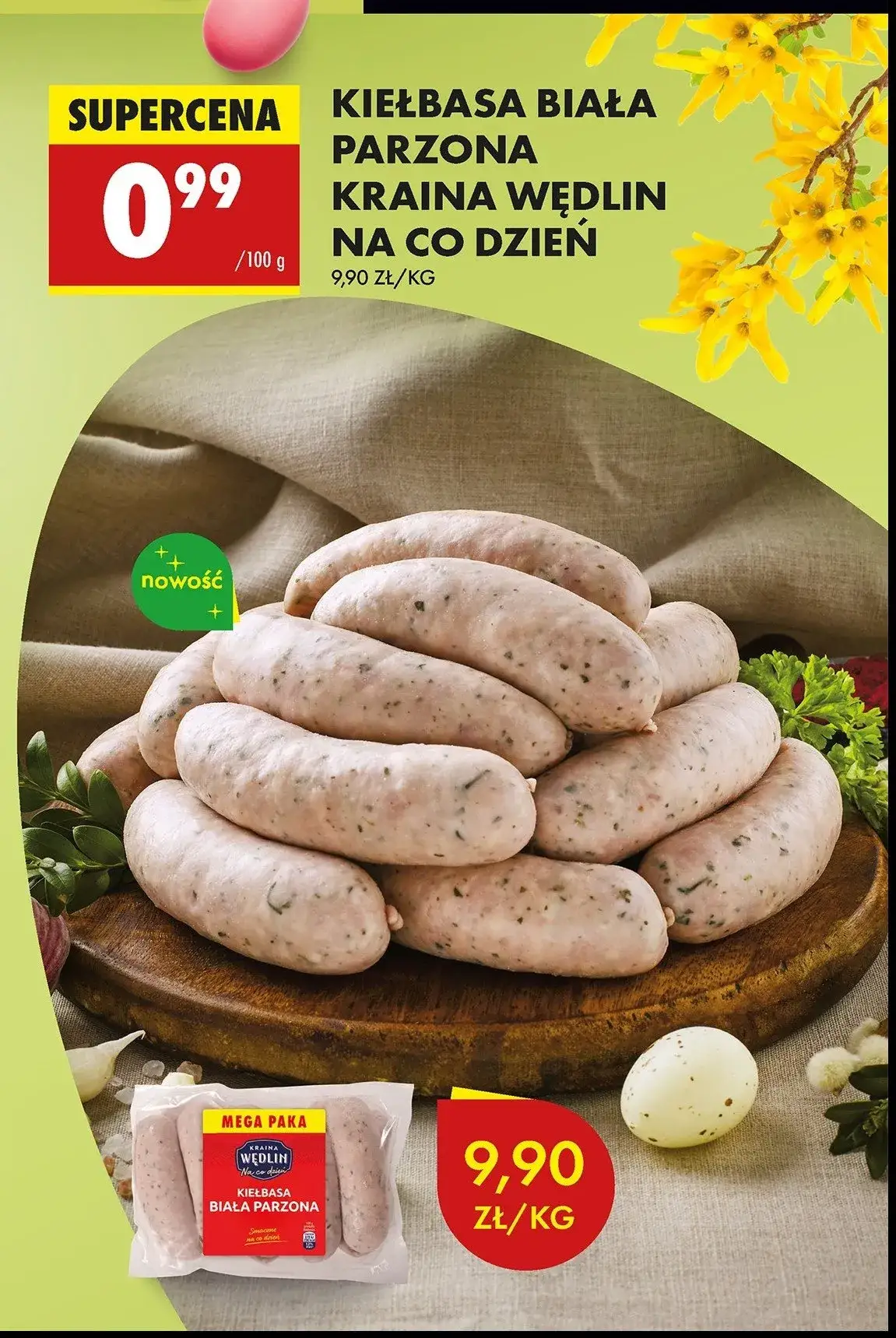 Zdjęcie Kiełbasa biała Kraina Wędlin - sprawdź skład i aktualne promocje