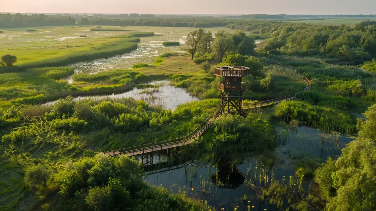 Zdjęcie Biebrzański Park Narodowy: Ciekawe miejsca i zdjęcia: Wieża widokowa