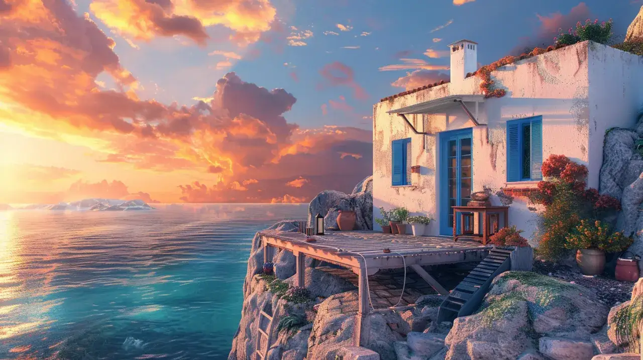 Zdjęcie Grecja domy - czy marzysz o domu nad morzem?